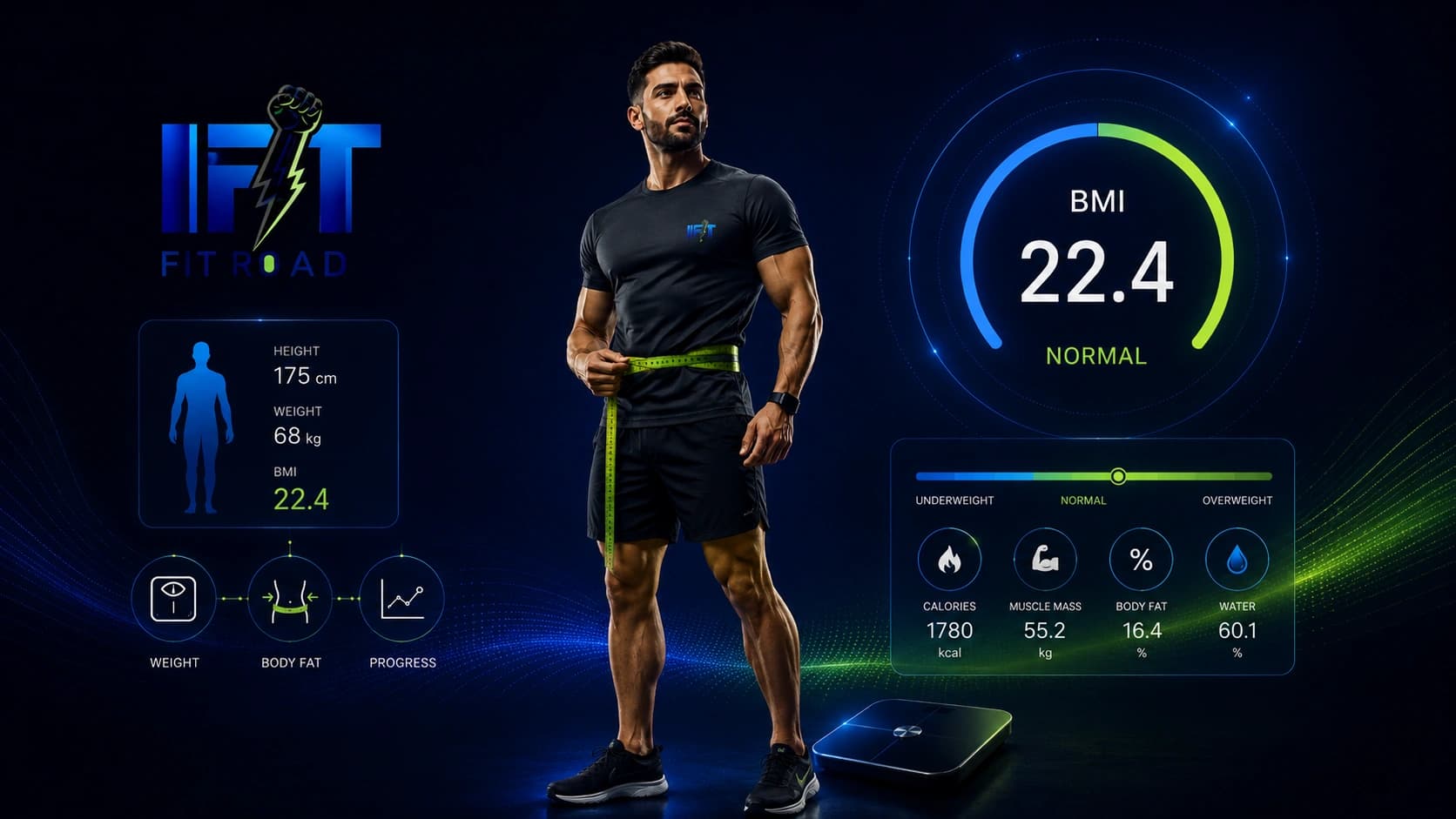 تصویر اختصاصی بخش ماشین‌حساب BMI در سایت Fitroad