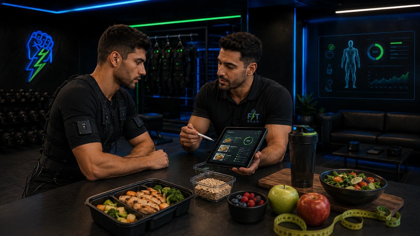 تصویر اختصاصی بخش برنامه غذایی EMS در سایت Fitroad