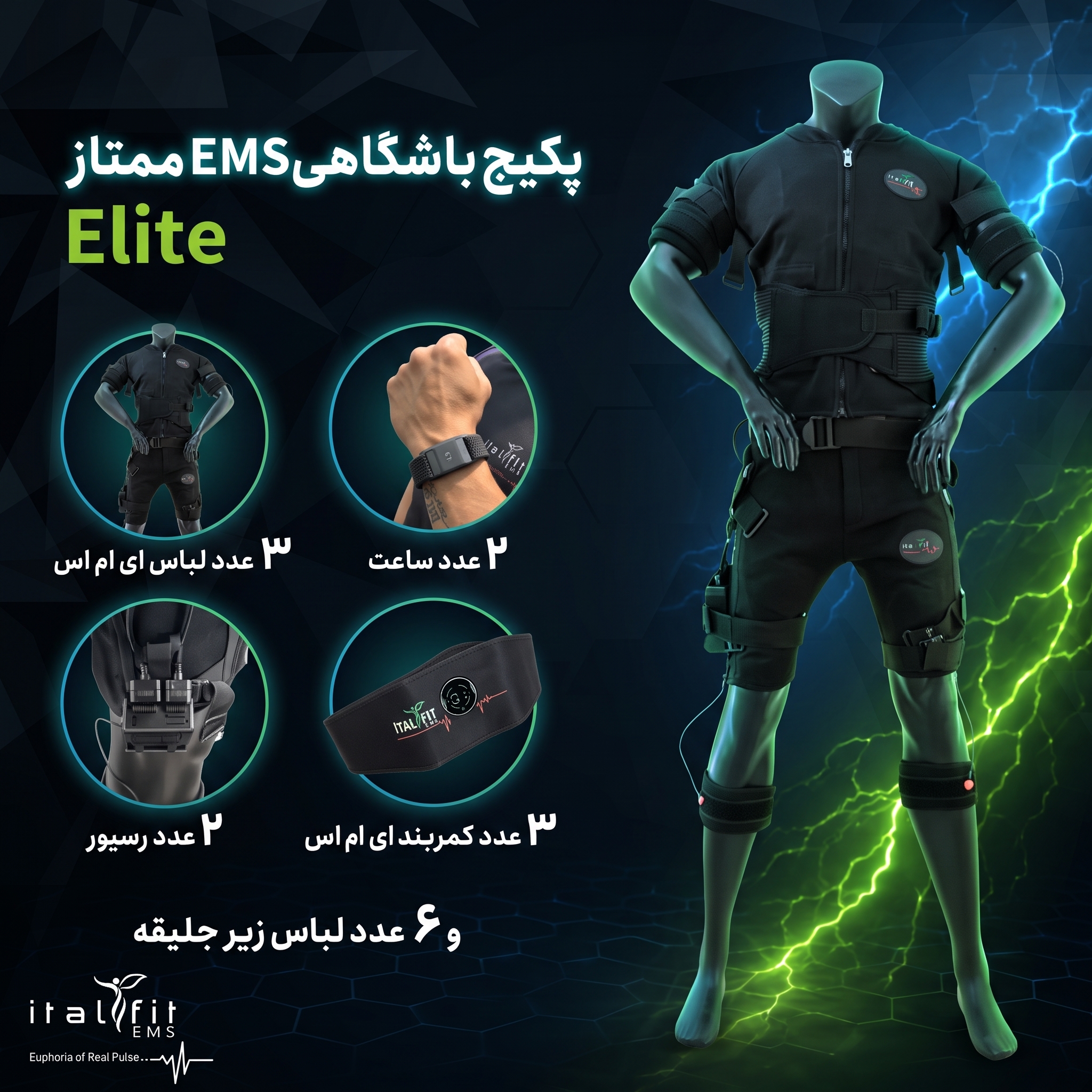 پکیج ممتاز دستگاه EMS باشگاهی (Elite Package)