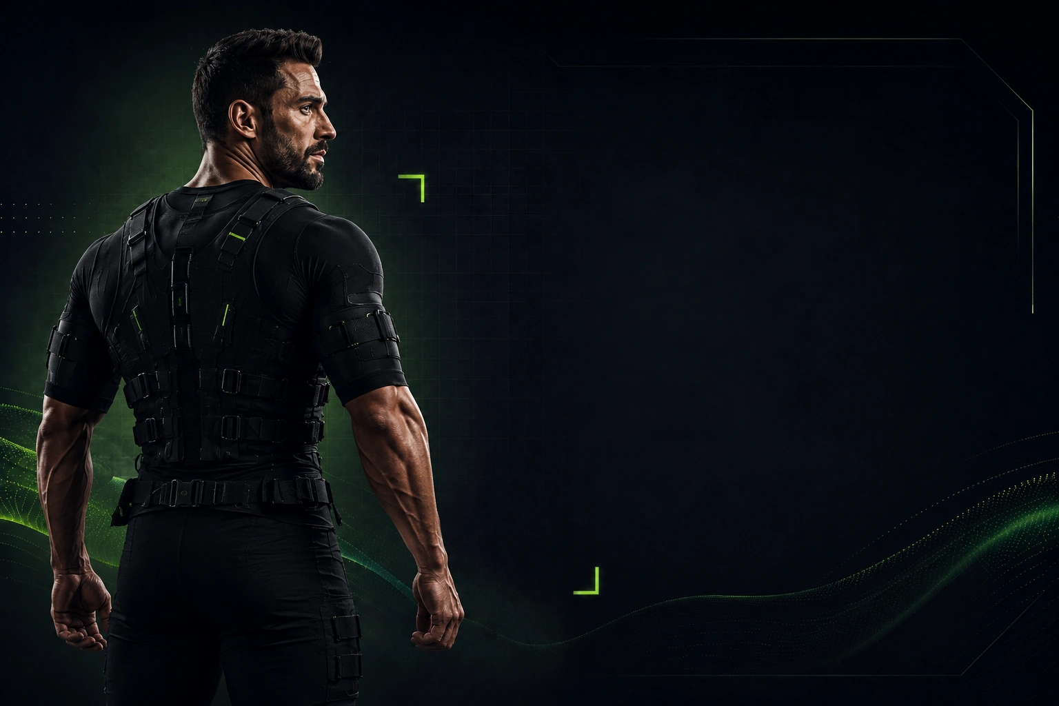مرد ورزشکار با لباس EMS در باشگاه Fitroad کرمانشاه